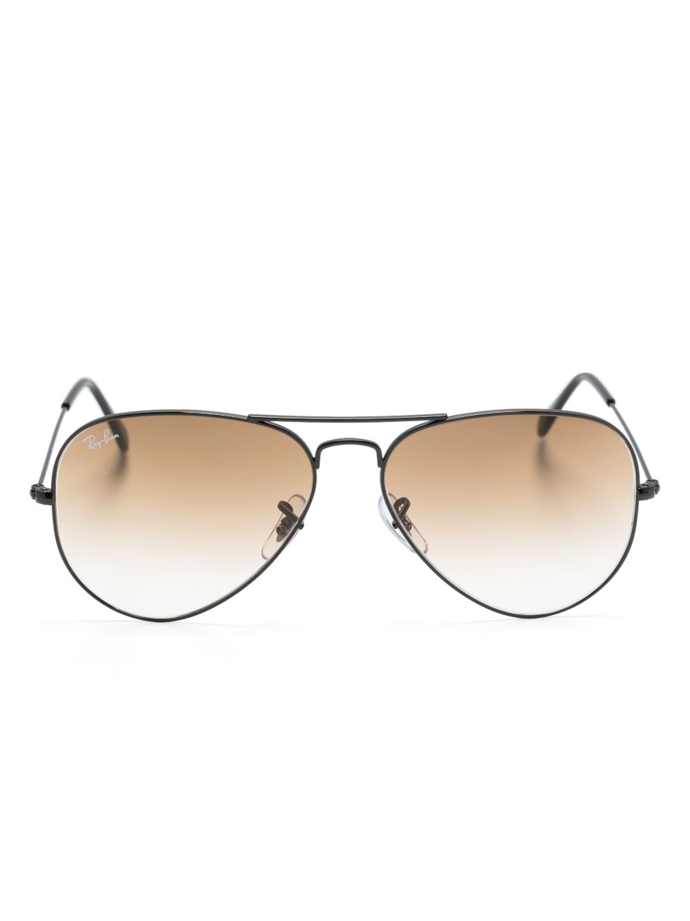 Ray-Ban Aviator 渐色太阳眼镜 - 黑色