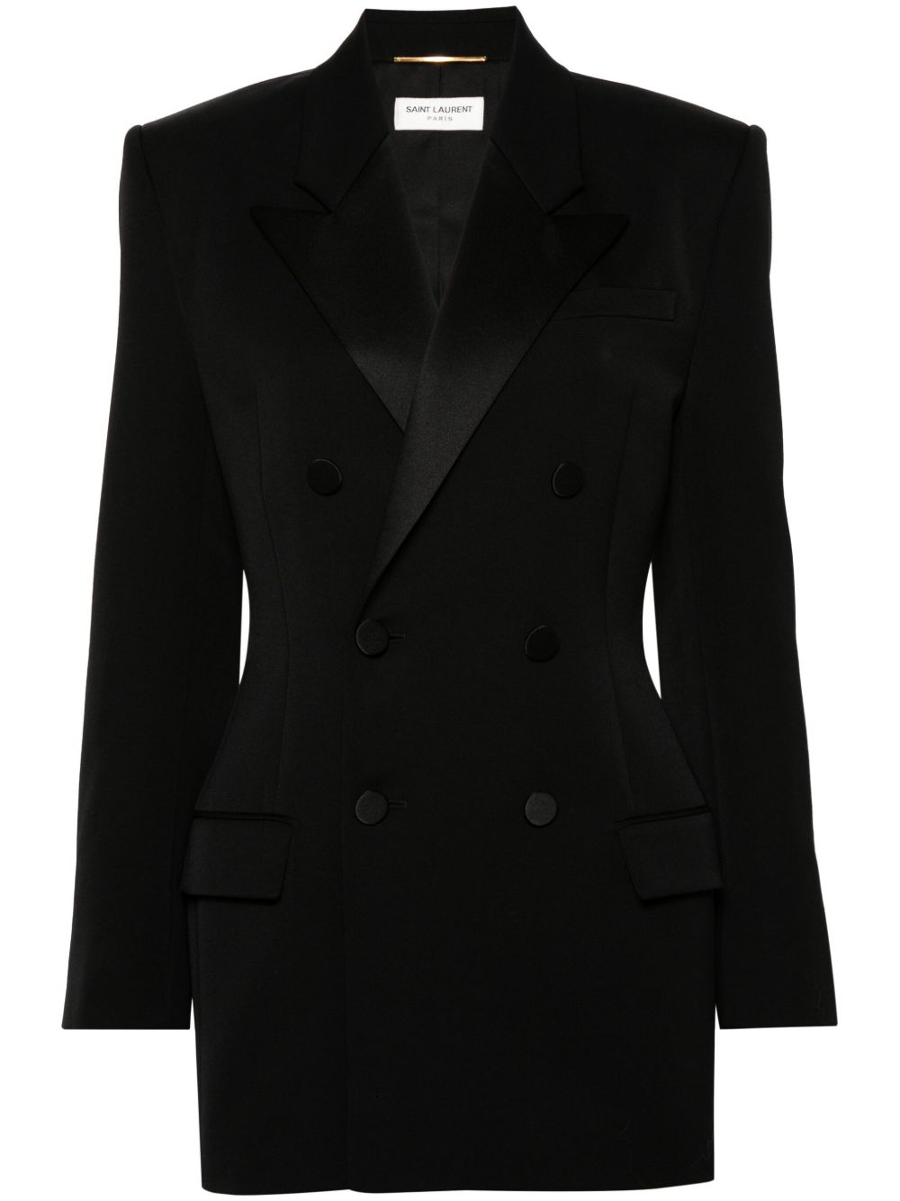 Saint Laurent 羊毛西装夹克 - 黑色