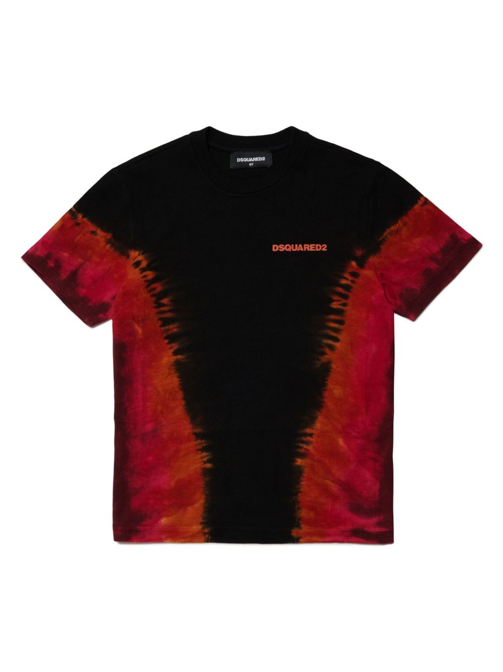 DSQUARED2 KIDS logo印花棉T恤 - 黑色