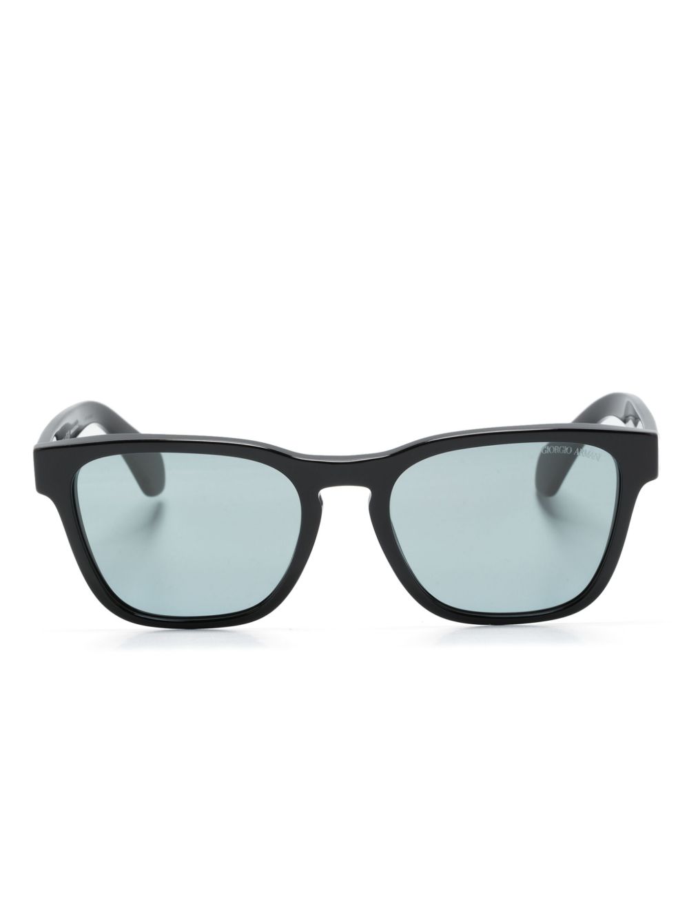 Giorgio Armani 方框太阳眼镜 - 黑色