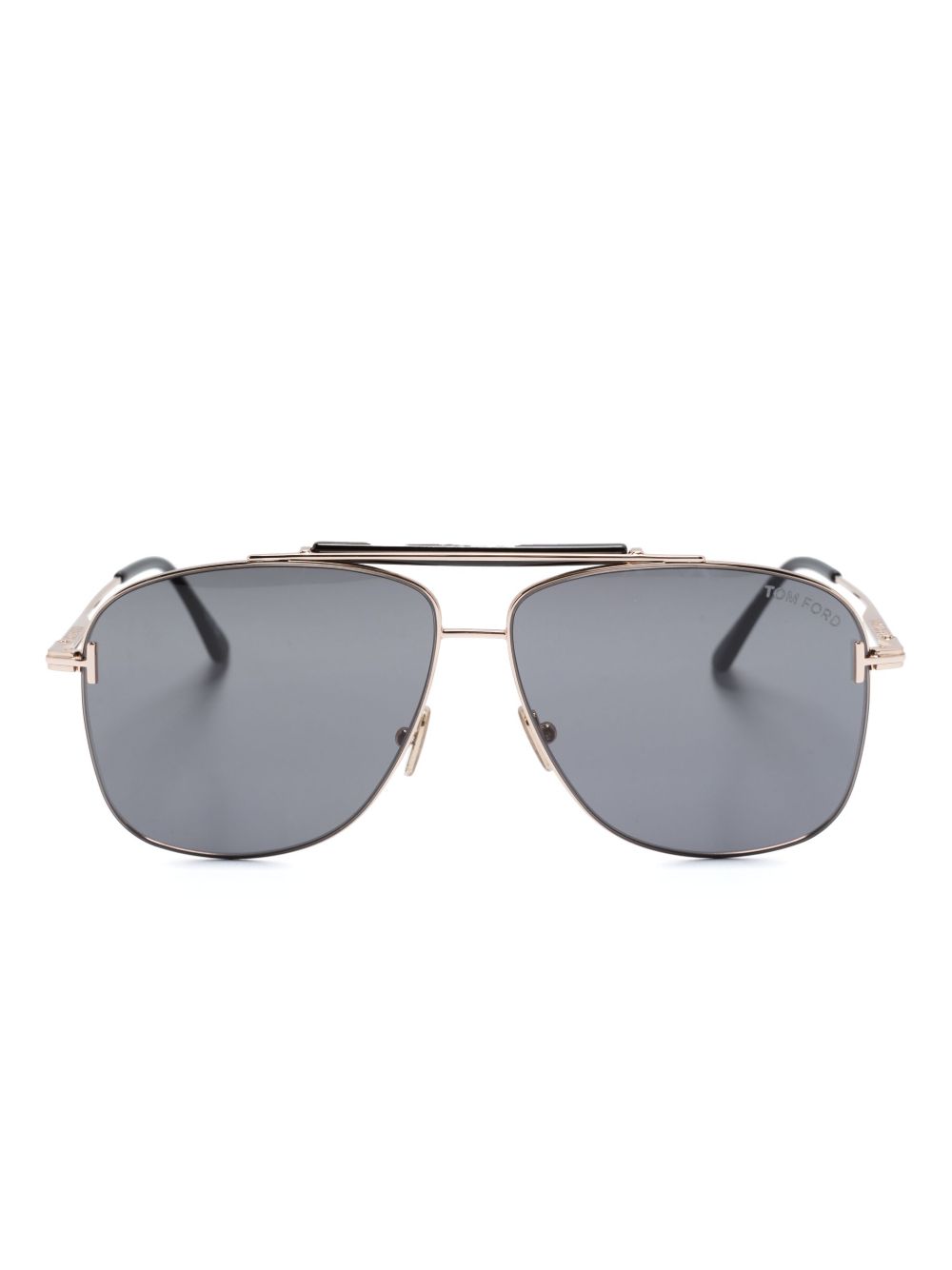 TOM FORD Eyewear 有色镜片飞行员镜框太阳眼镜 - 粉色