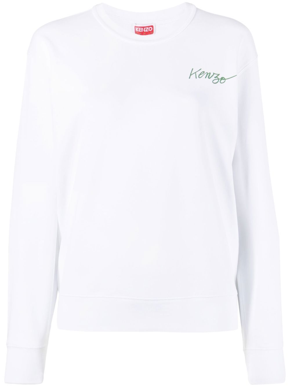 Kenzo 罂粟印花棉卫衣 - 白色