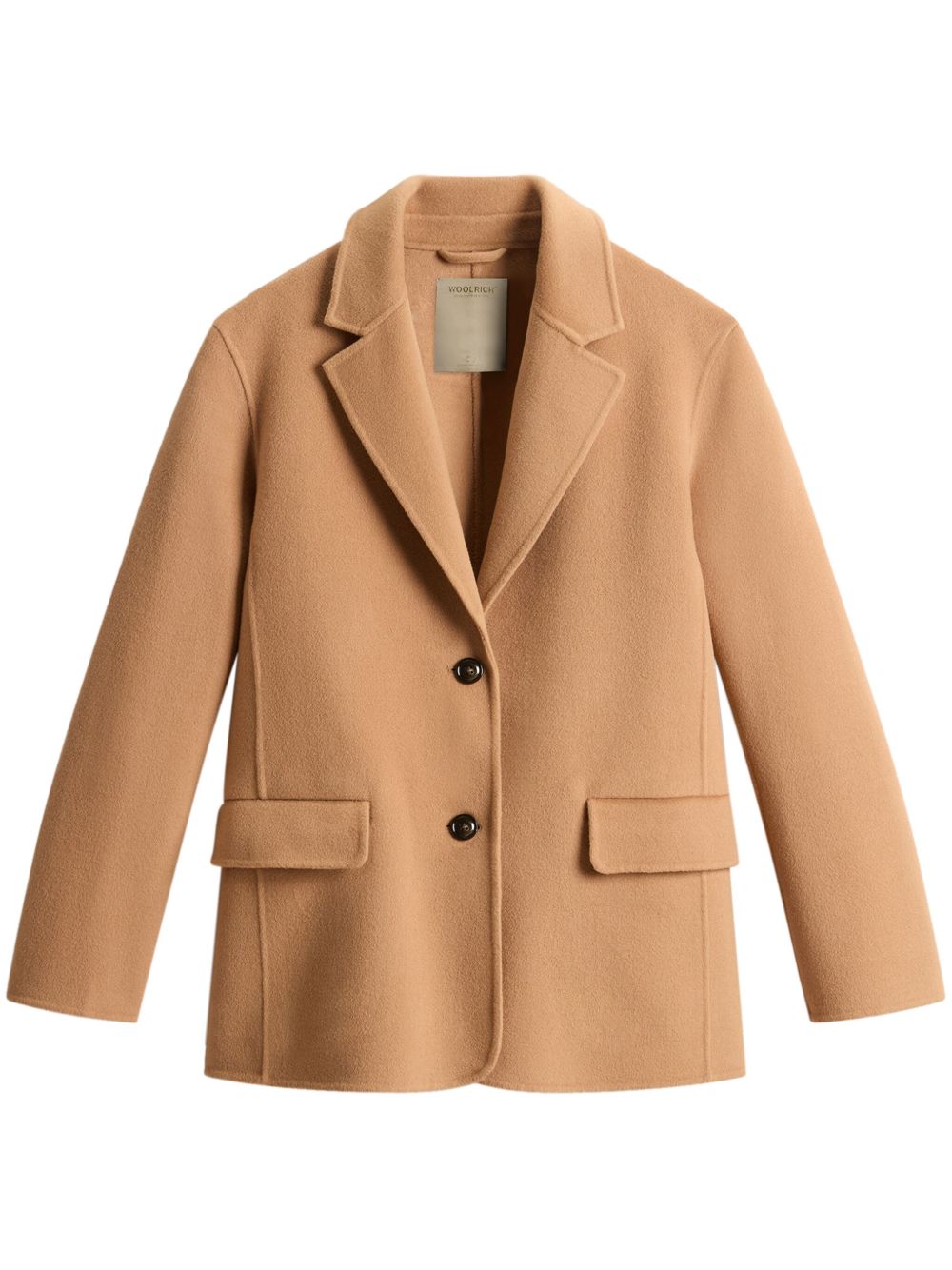 Woolrich 初剪羊毛西装夹克 - 褐色