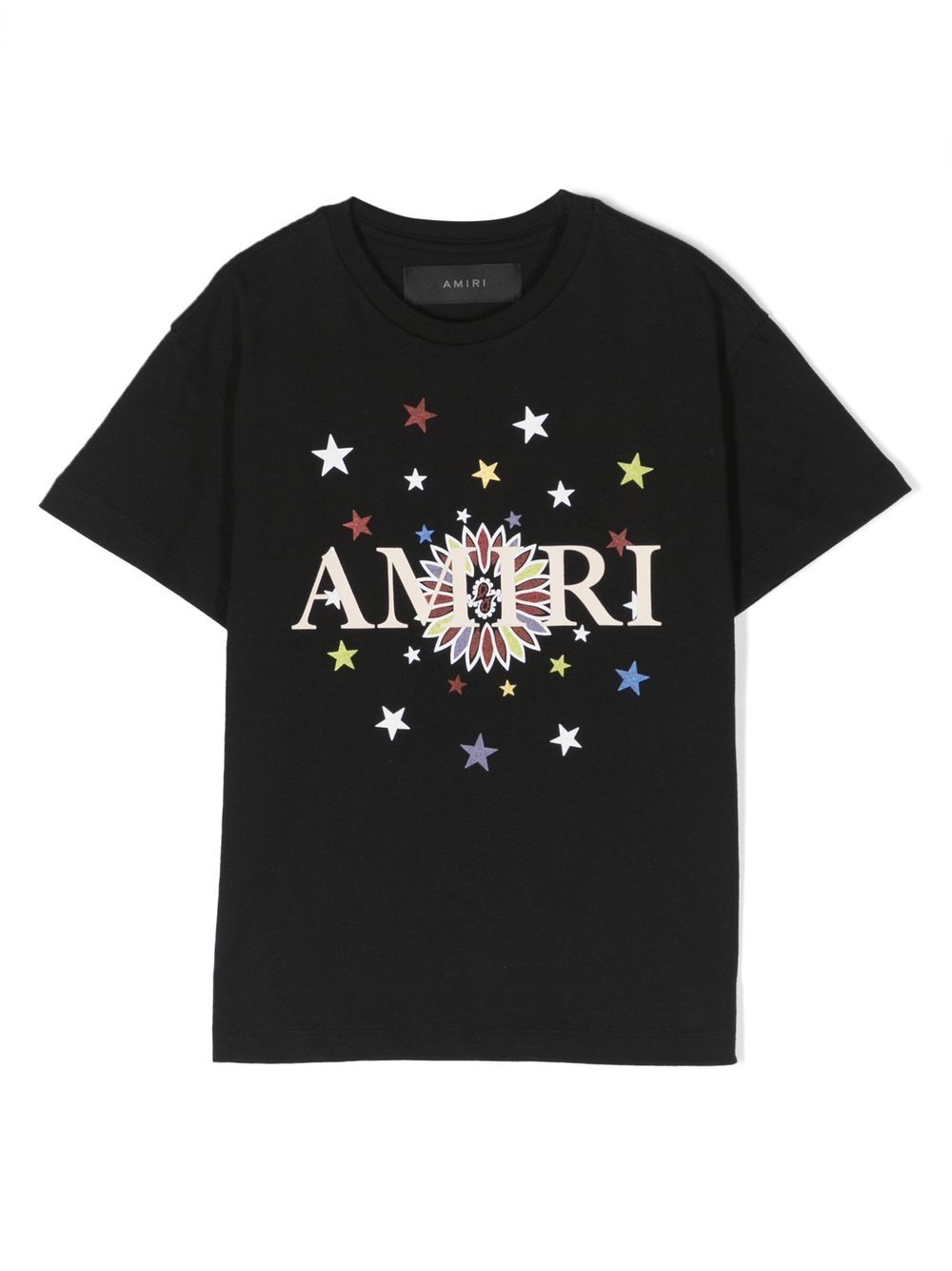 AMIRI KIDS logo印花T恤 - 黑色