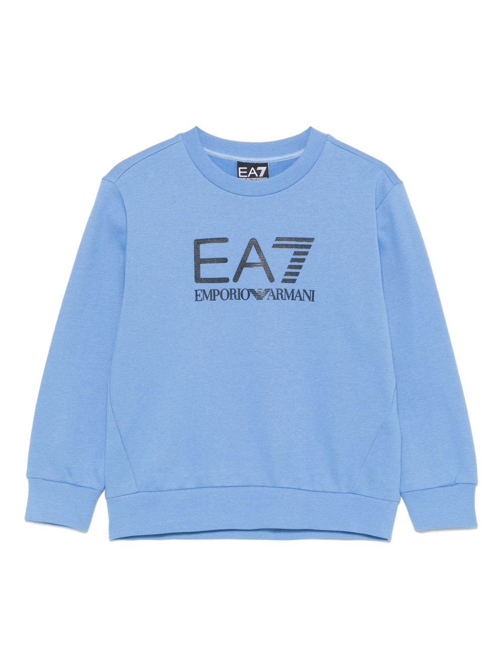 Emporio Armani Kids logo饰带卫衣 - 蓝色