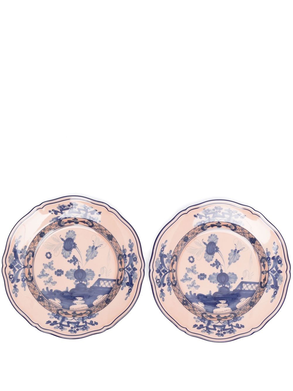 GINORI 1735 Oriente Italiano Cipria 套装（两件装） - 粉色