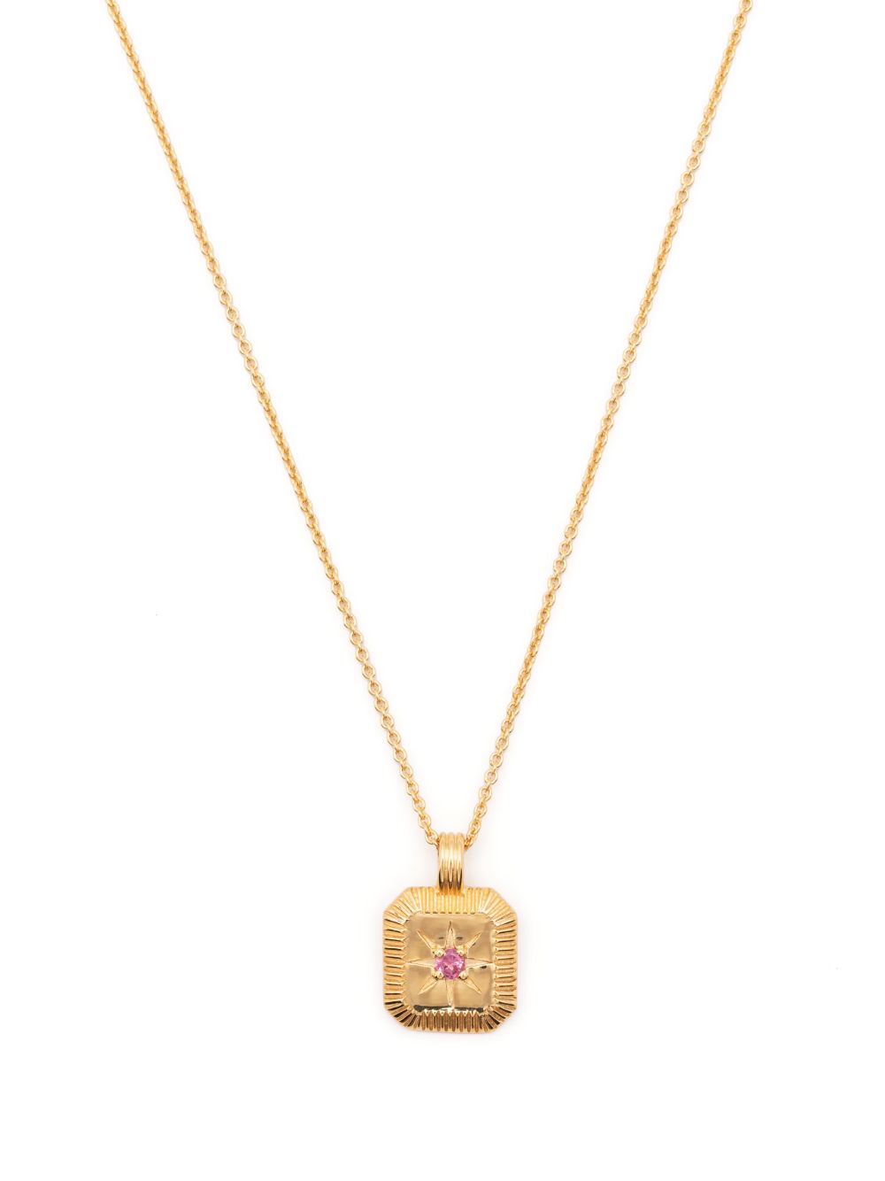 Missoma October Birthstone Star 吊饰项链 - 金色