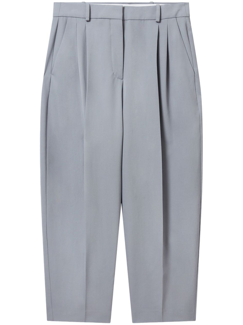 Stella McCartney Iconic 褶饰露踝裤 - 灰色