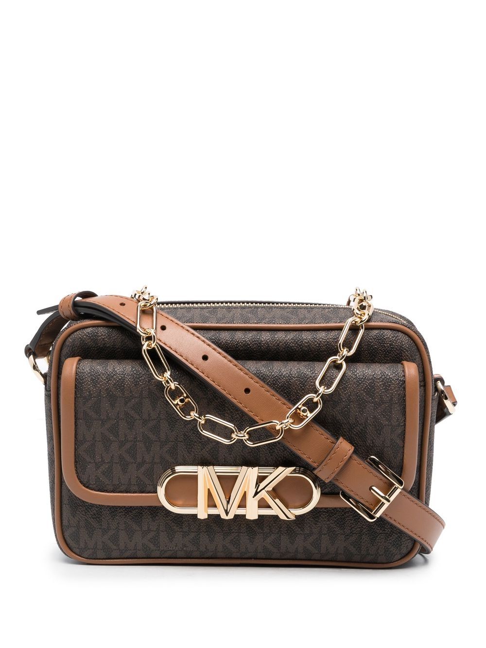 Michael Kors Parker 中号斜挎包 - 褐色