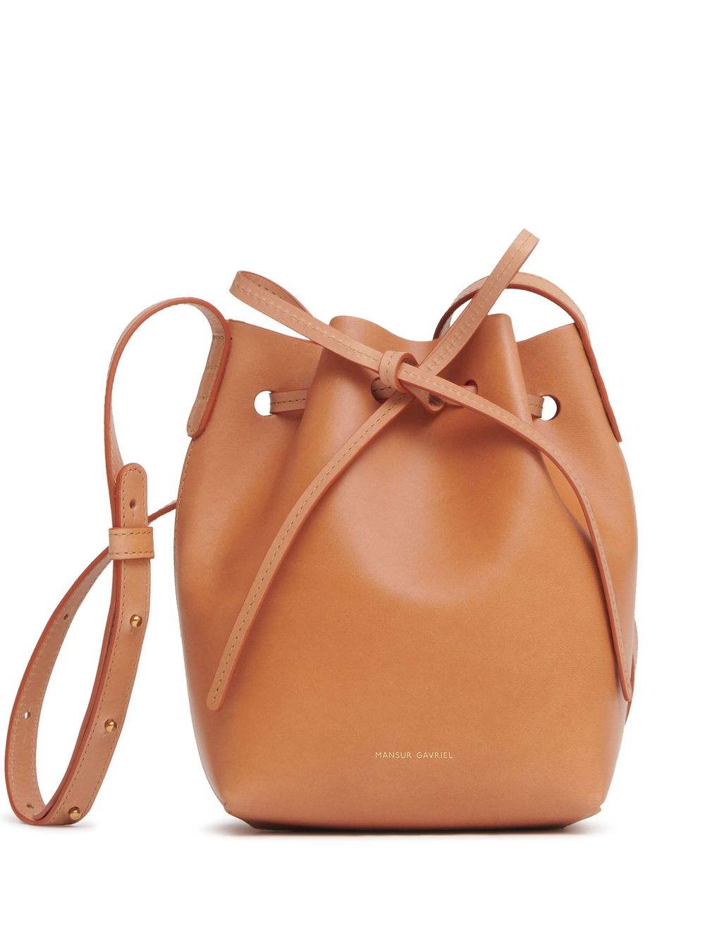 Mansur Gavriel Mini 皮质迷你水桶包 - 橘色