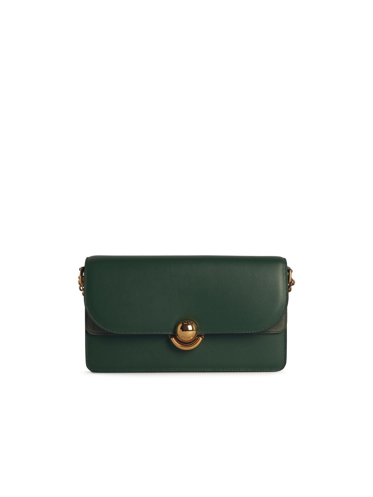 Furla 绿色皮革斜挎包