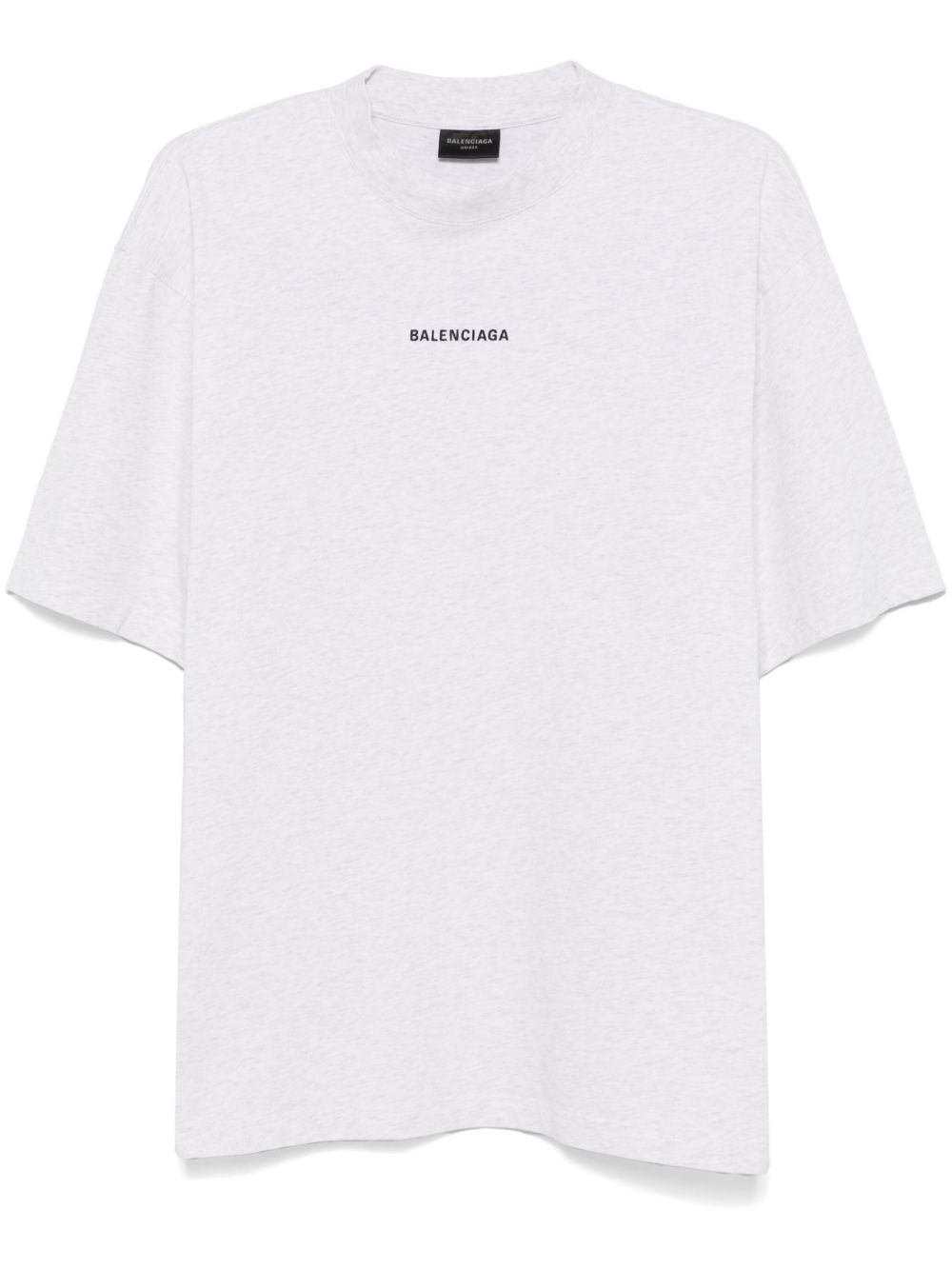 Balenciaga logo刺绣T恤 - 灰色