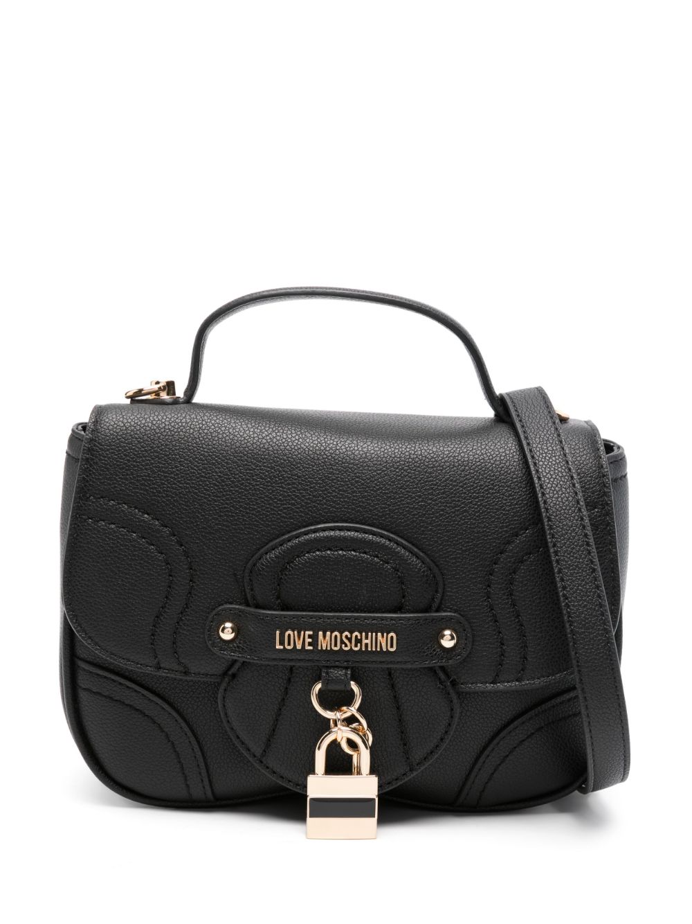 Love Moschino logo字母托特包 - 黑色