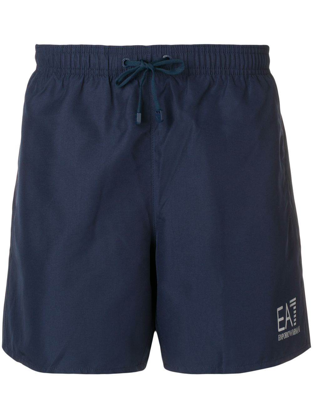 Ea7 Emporio Armani logo印花泳裤 - 蓝色