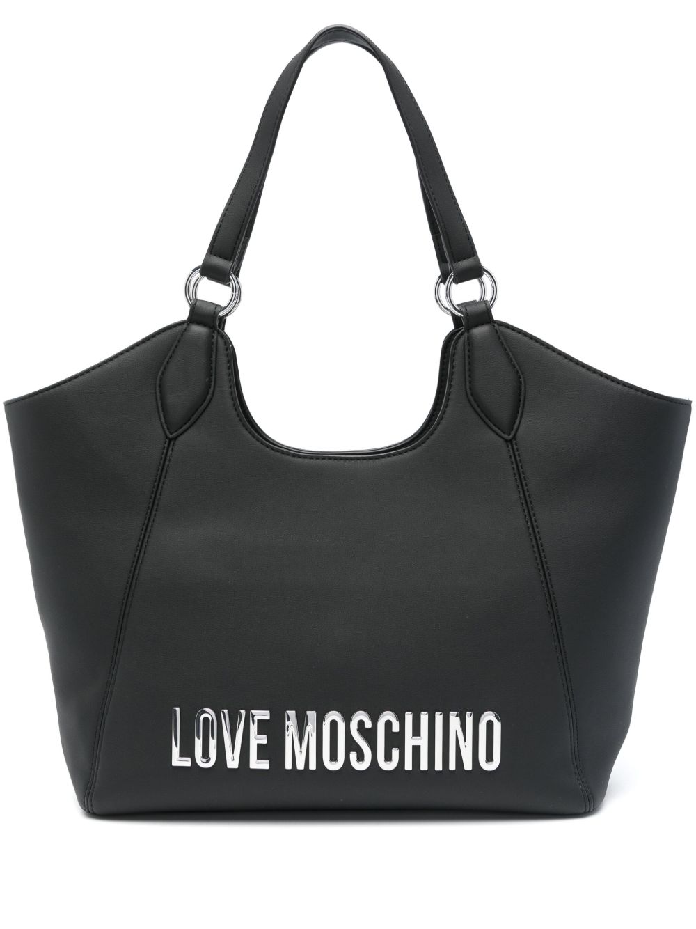 Love Moschino logo字母托特包 - 黑色