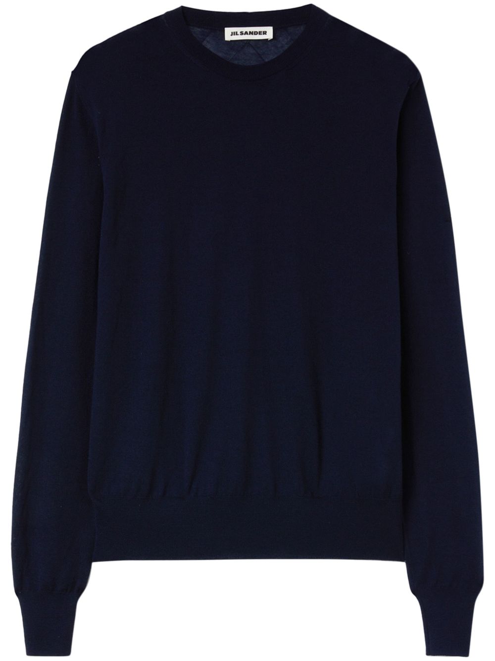 Jil Sander 圆领羊绒毛衣 - 蓝色
