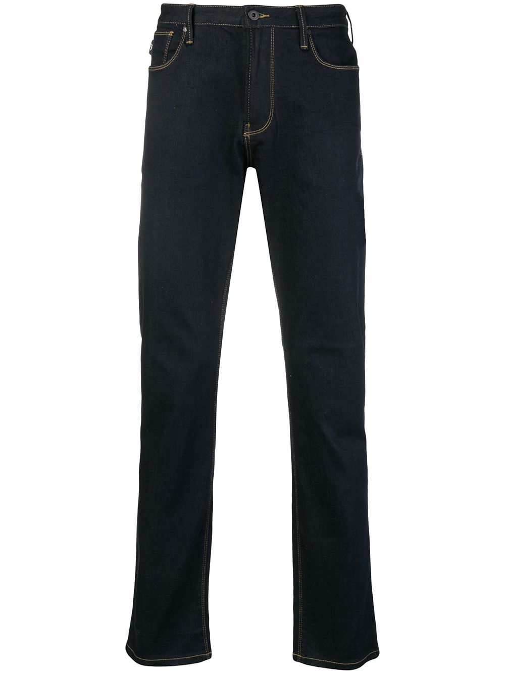 Emporio Armani classic dark jeans - 蓝色