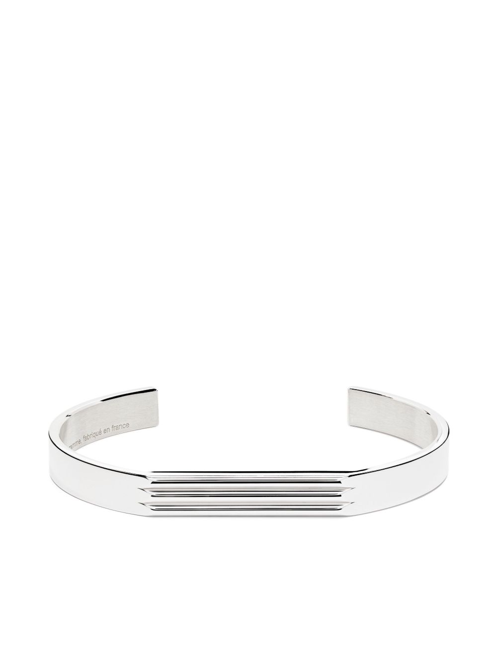 Le Gramme sterling silver 21g Godron bracelet - 银色