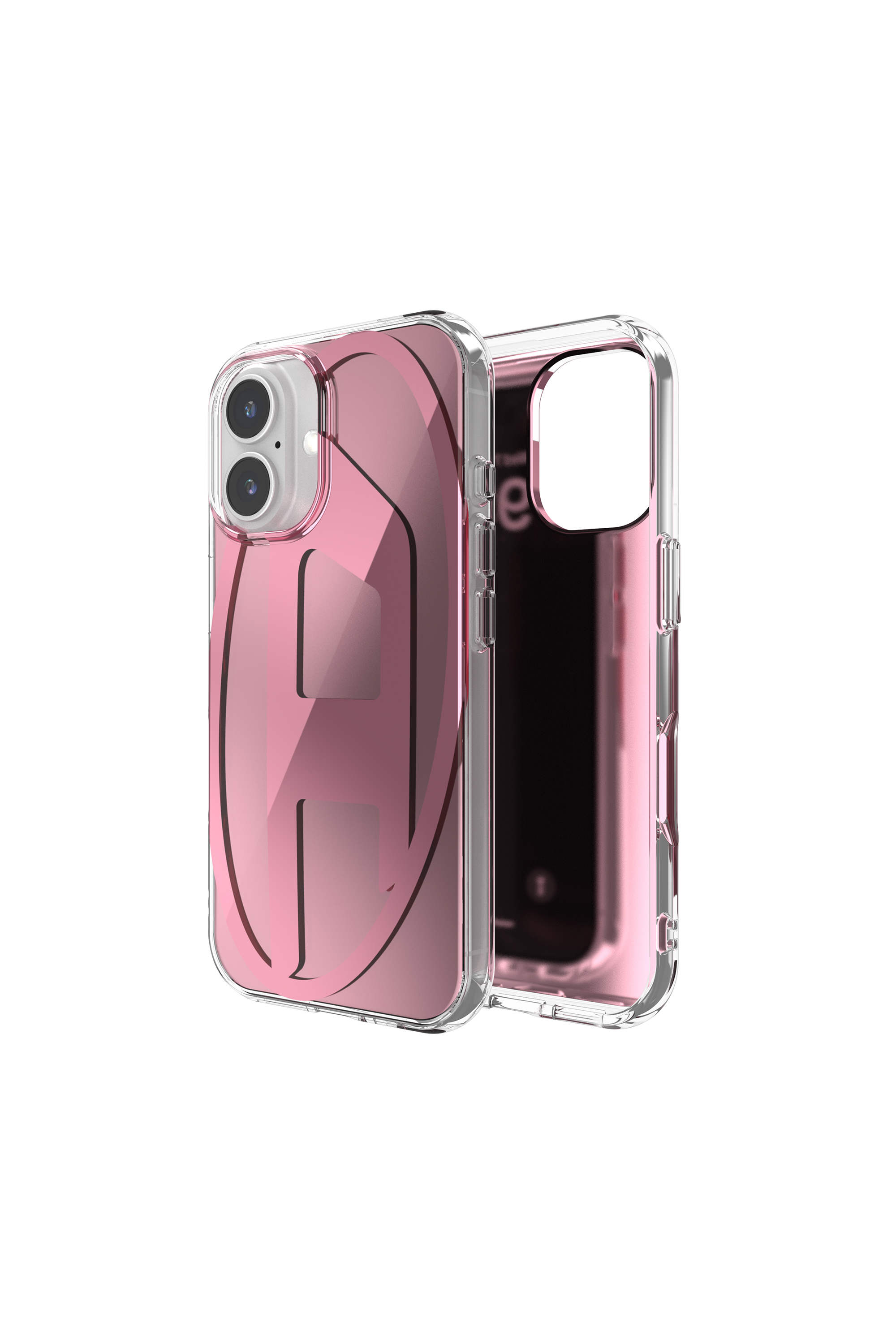 Diesel - Oval D Mirror Case for i P 16 - Cases - Unisex - Pink