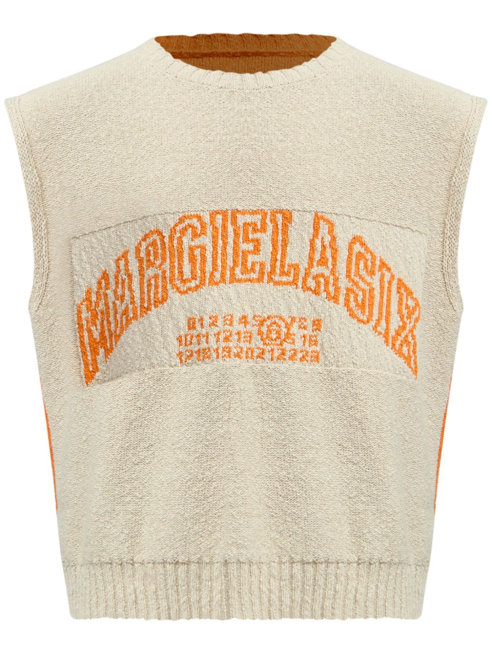 MM6 Maison Margiela 数字图案马甲 - 中性色