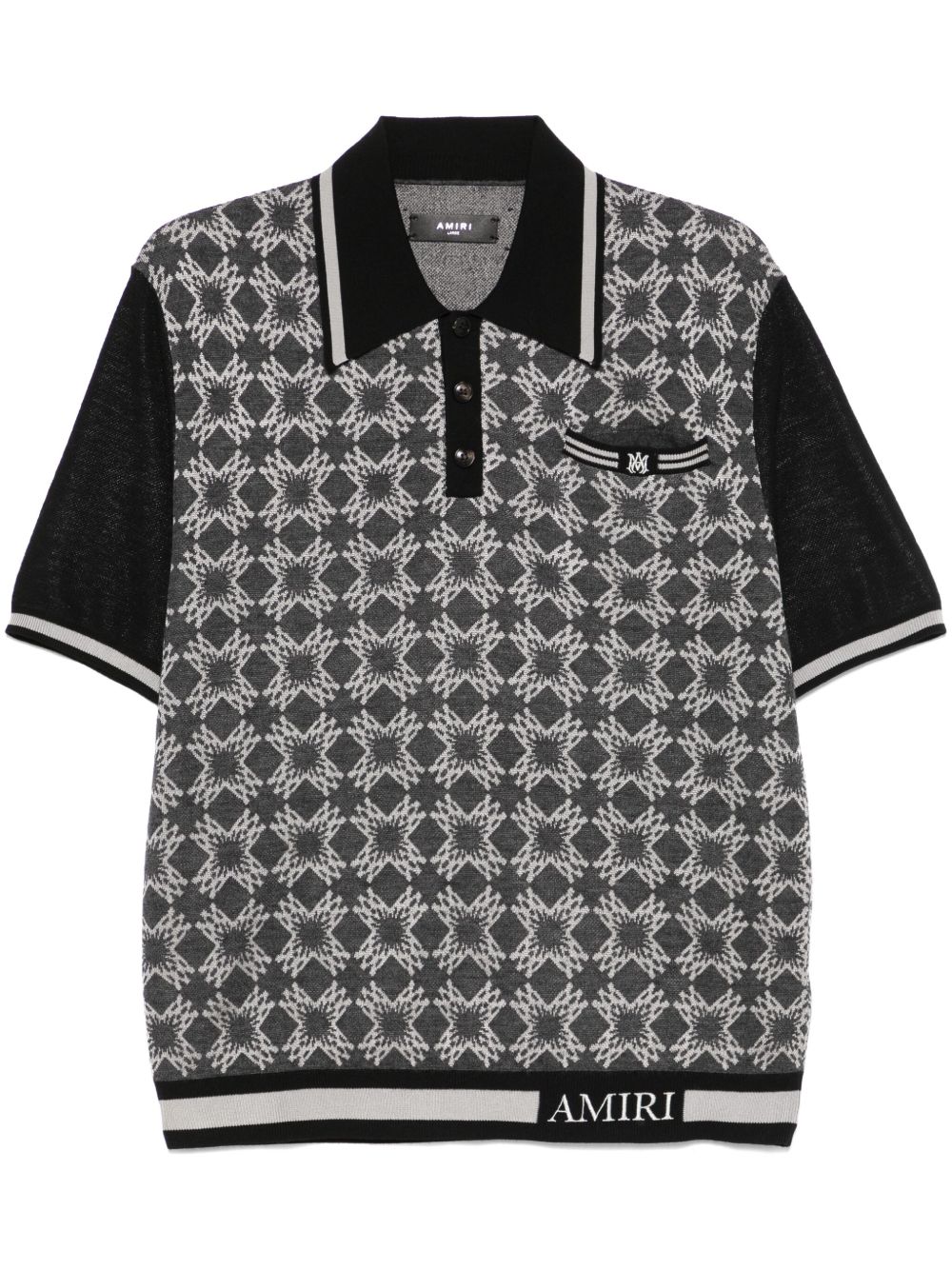 AMIRI MA Quad polo衫 - 黑色