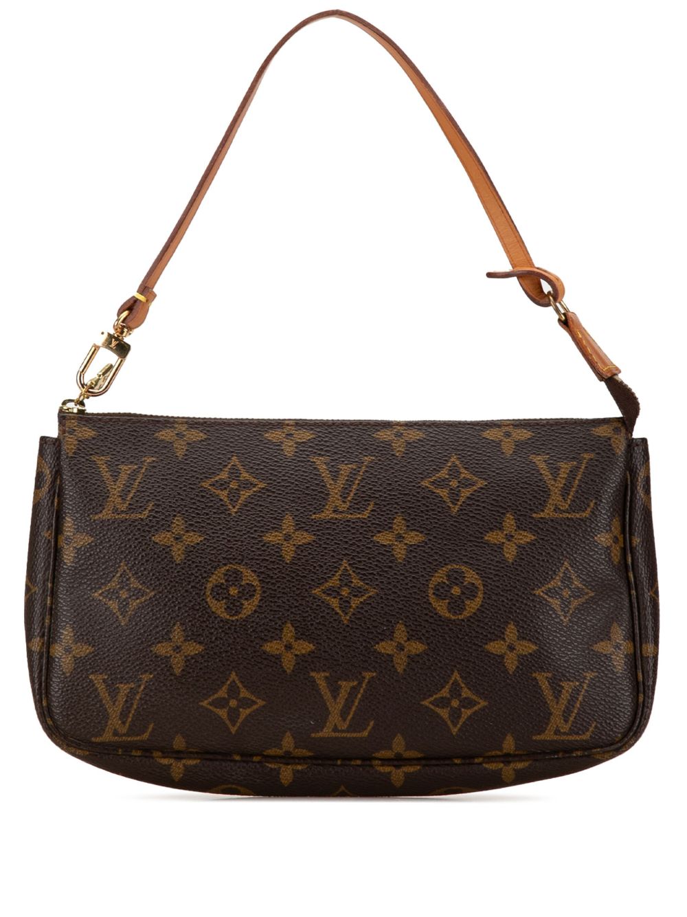 Louis Vuitton Pre-Owned Monogram Pochette Accessoires 单肩包（1998年典藏款） - 褐色