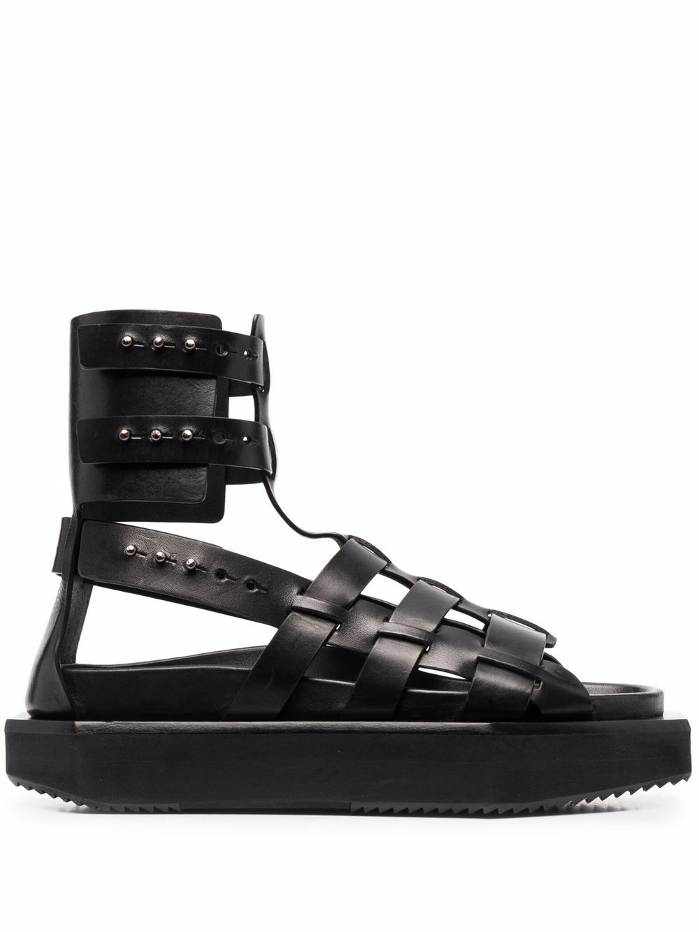 Rick Owens Turbo Cyclop 厚底凉鞋 - 黑色