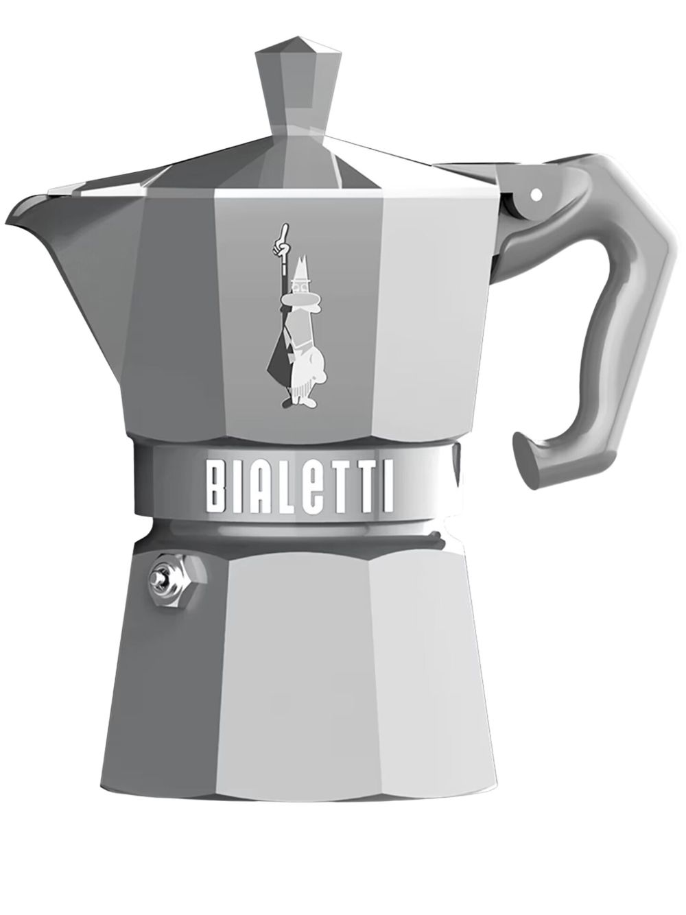 Bialetti Moka Express Alfonso 激光镂空咖啡壶 （93 克 ） - 银色