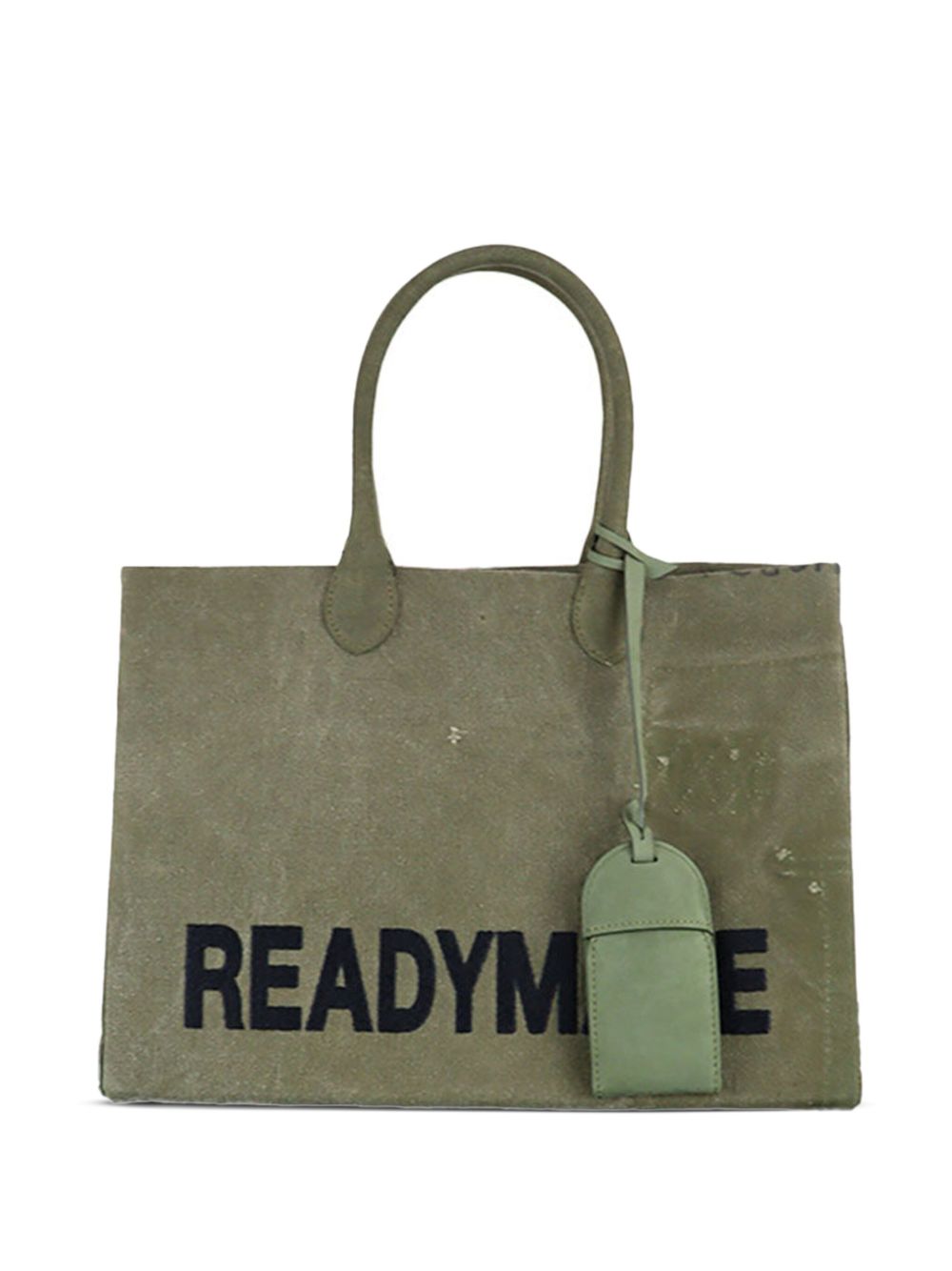 Readymade logo印花托特包 - 绿色