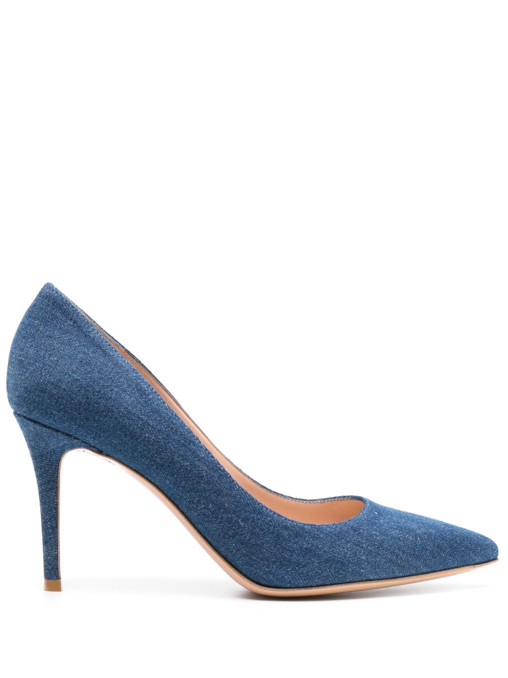 Gianvito Rossi Gianvito 牛仔高跟鞋 - 蓝色