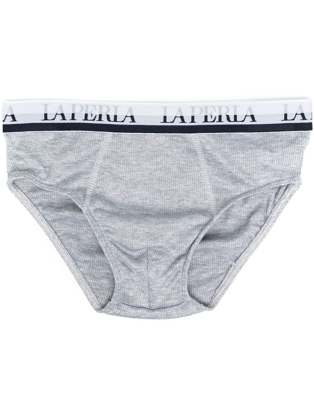 La Perla Kids logo印花三角裤 - 灰色