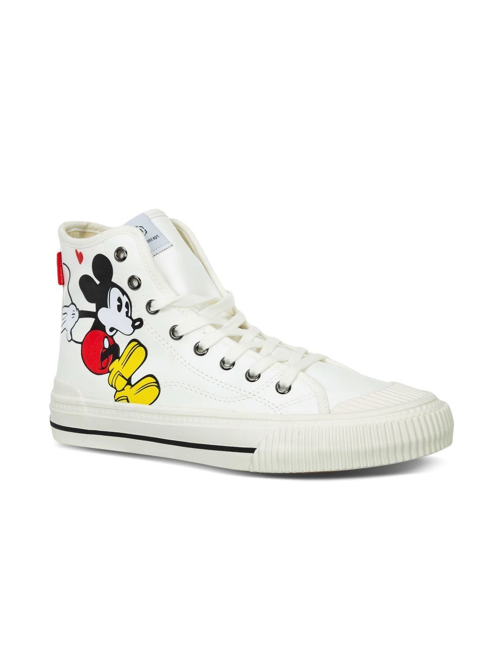 Moa Kids Mickey 高帮运动鞋 - 白色