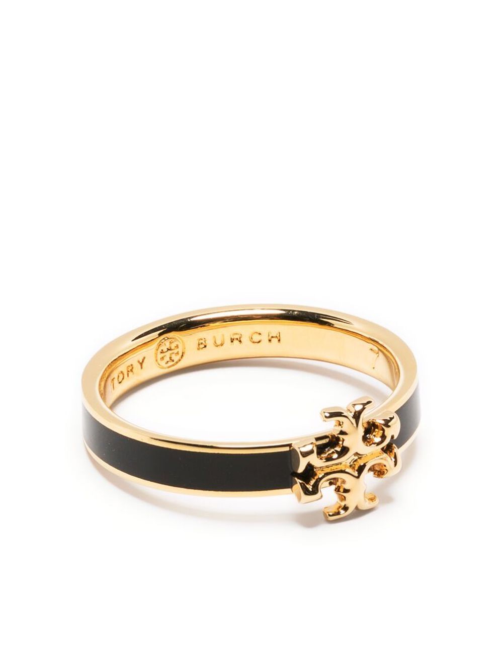 Tory Burch Kira 珐琅戒指 - 金色
