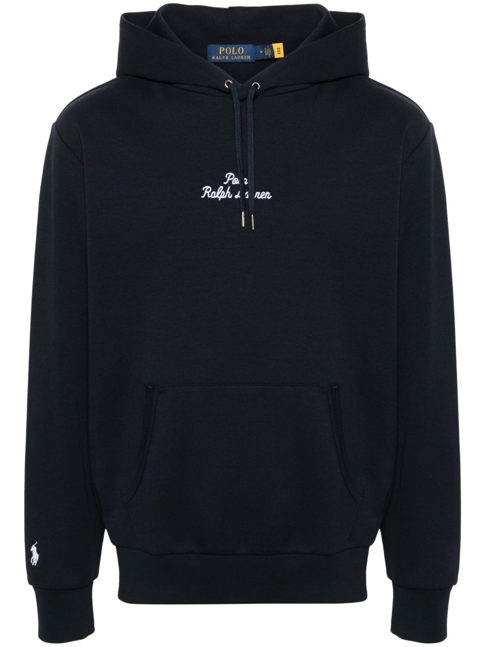 Polo Ralph Lauren logo刺绣棉连帽衫 - 蓝色