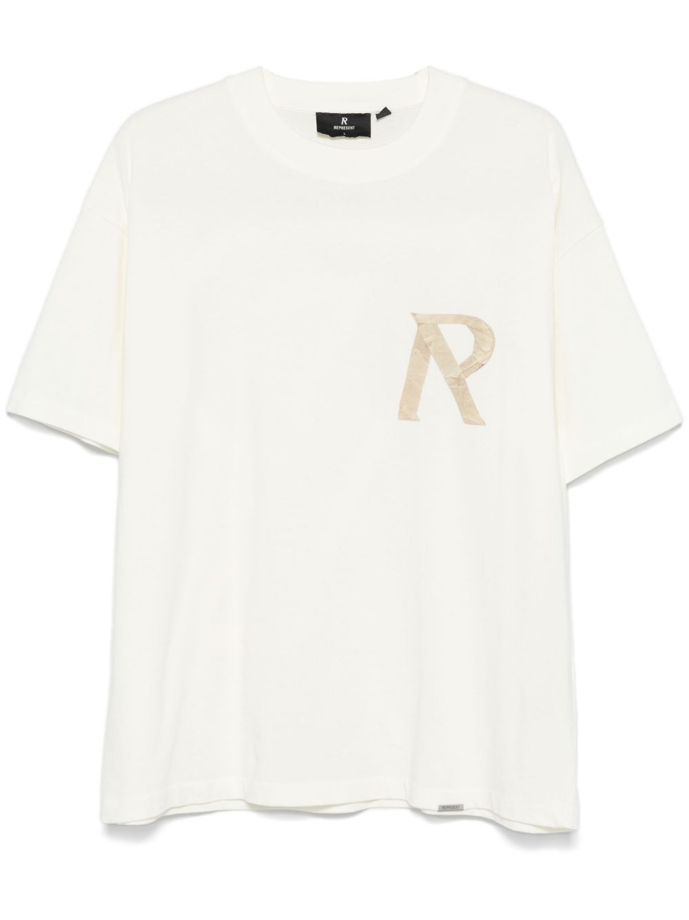 Represent 织带细节T恤 - 白色