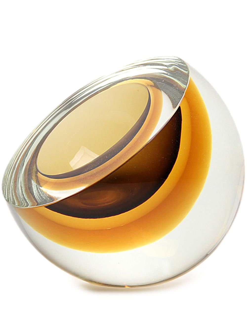 Gardeco Bowl Drop 穆拉诺玻璃雕塑 - 黄色