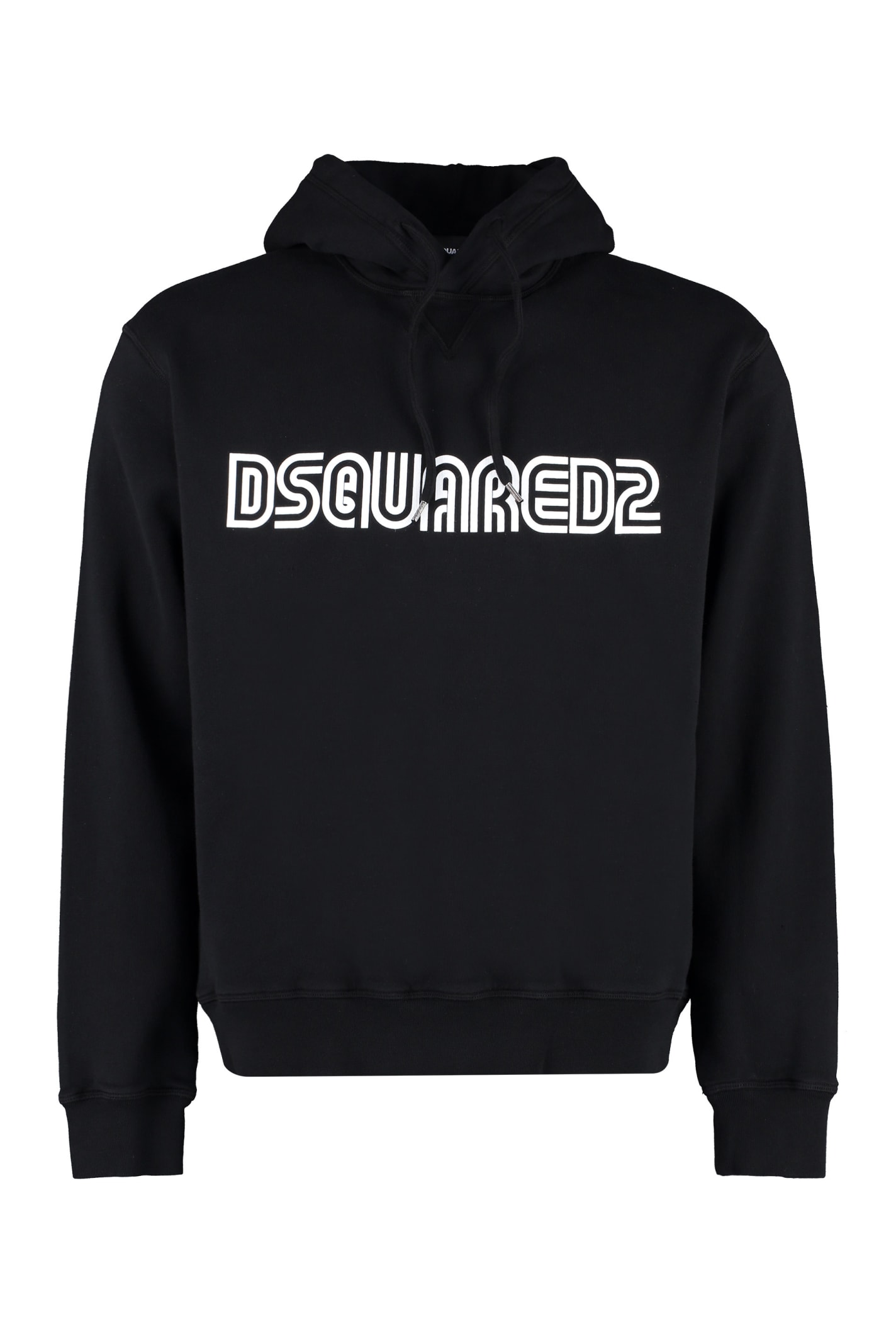 Dsquared 2徽标印花连帽衫