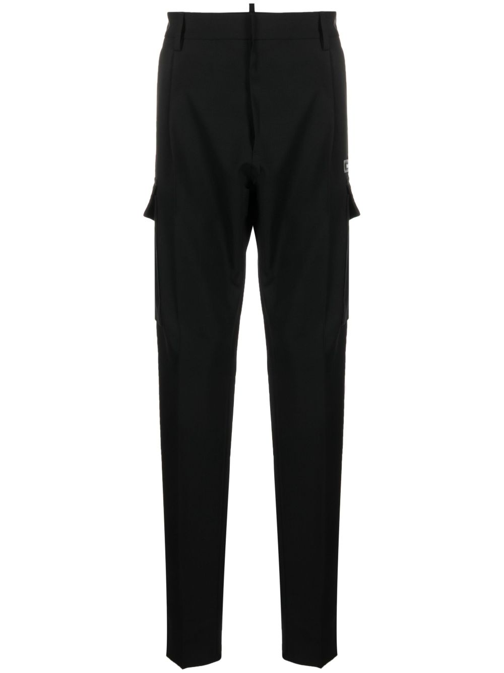 DSQUARED2 Utility One Pleat 锥形长裤 - 黑色