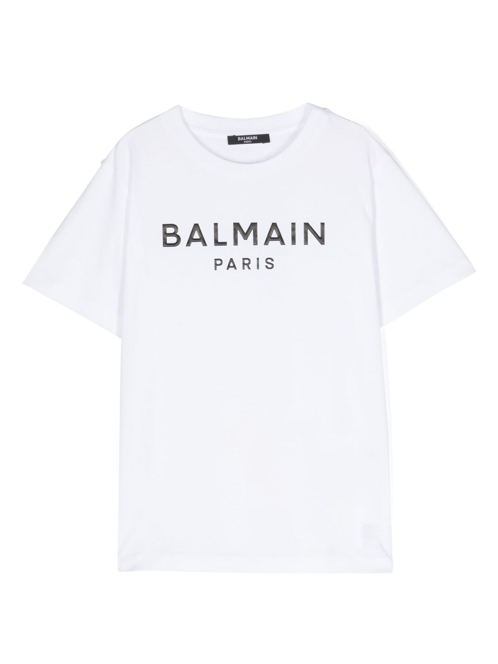 Balmain Kids logo印花棉T恤 - 白色