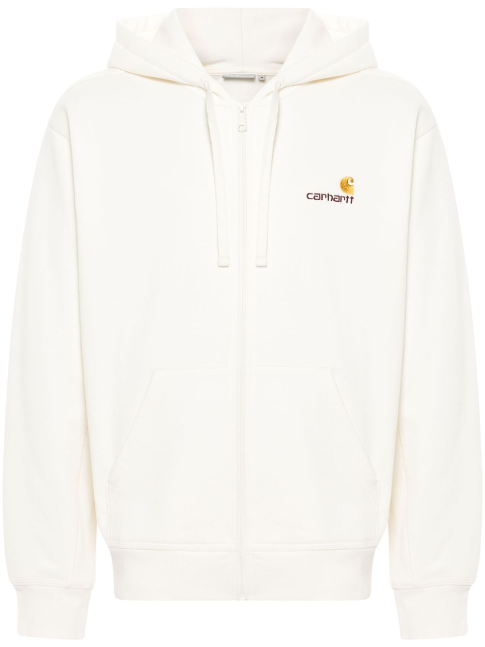 Carhartt WIP American Script 拉链连帽衫 - 白色
