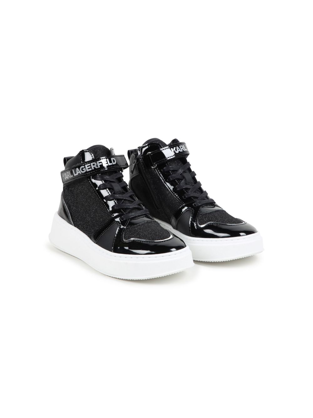 Karl Lagerfeld Kids 及踝皮靴 - 黑色