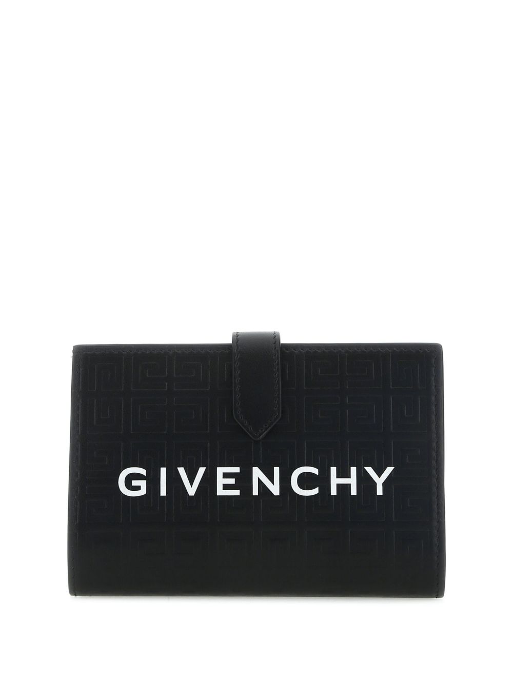 Givenchy logo印花压纹钱包 - 黑色