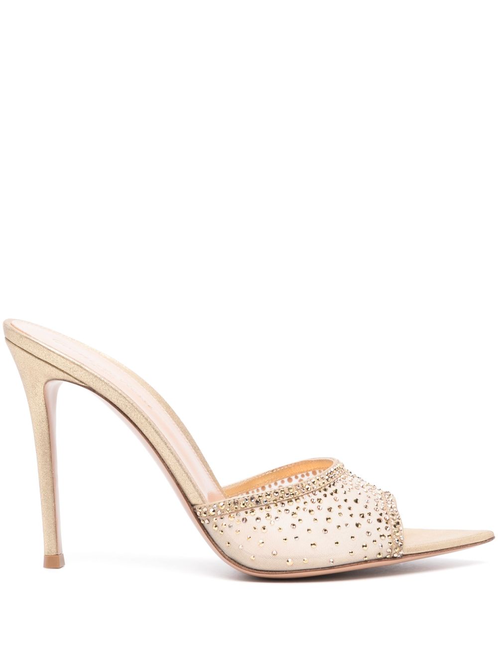 Gianvito Rossi Rania 高跟穆勒鞋 - 中性色