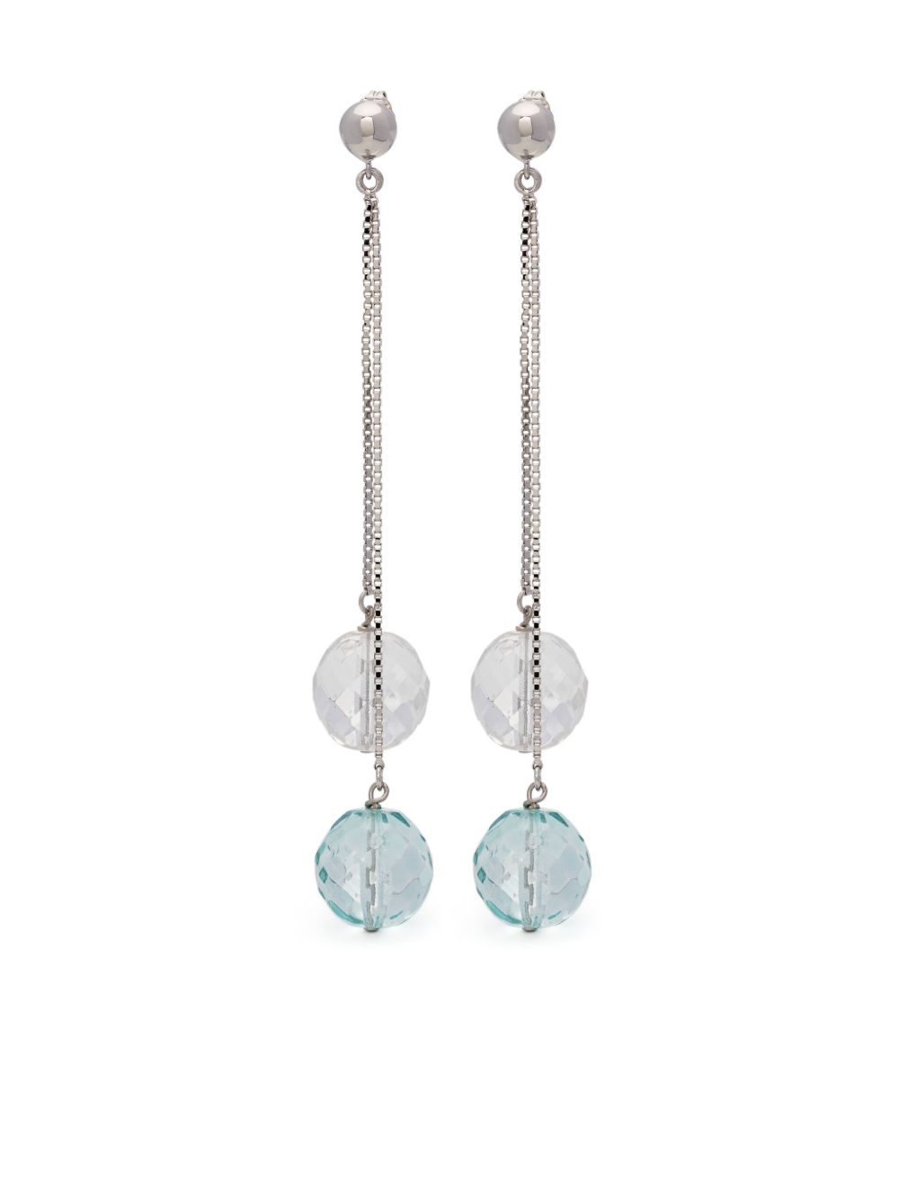 Ports 1961 Pearls 吊饰耳环 - 银色