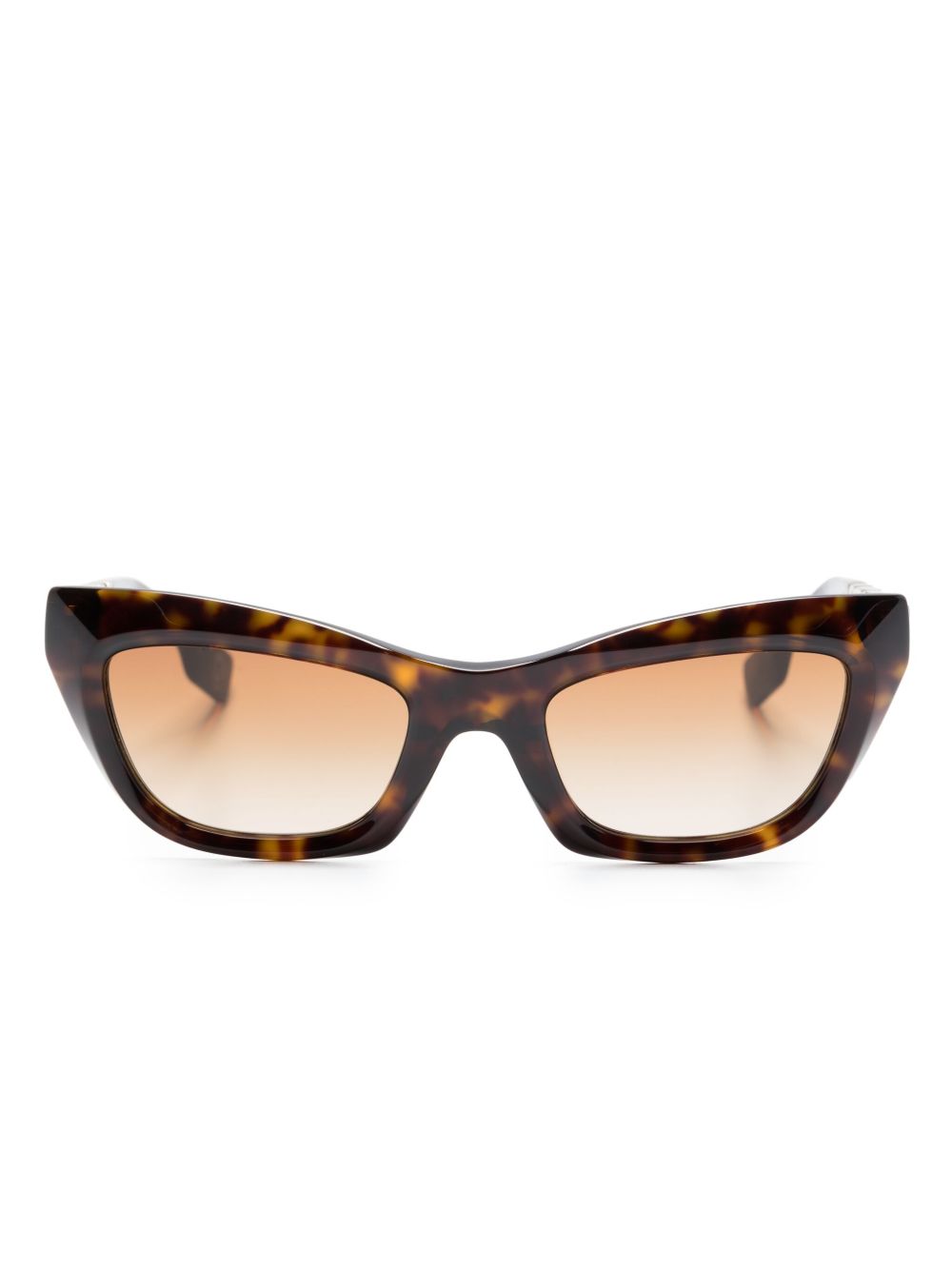 Burberry Eyewear logo字母标牌有色镜片太阳眼镜 - 褐色