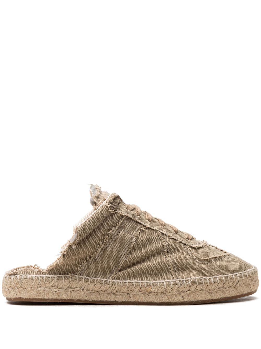 Maison Margiela 帆布草编鞋 - 褐色