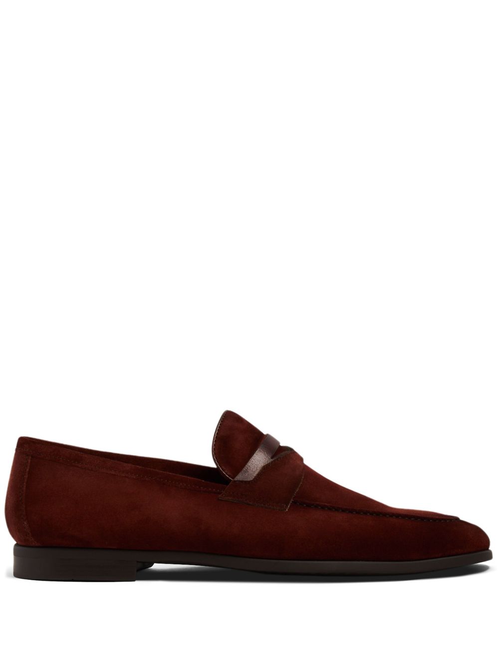 Magnanni 绒面皮经典乐福鞋 - 红色
