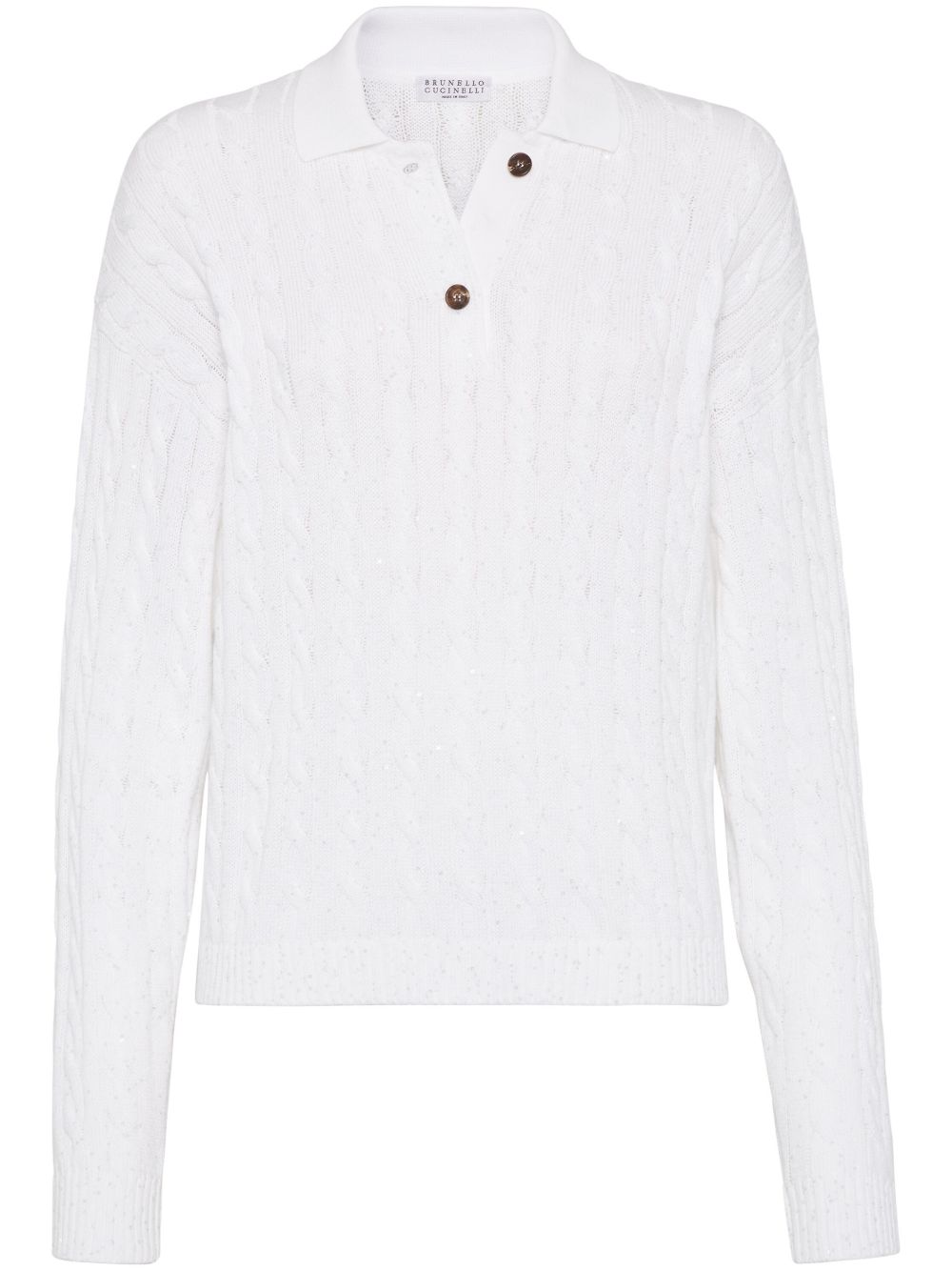 Brunello Cucinelli Dazzling 毛衣 - 白色