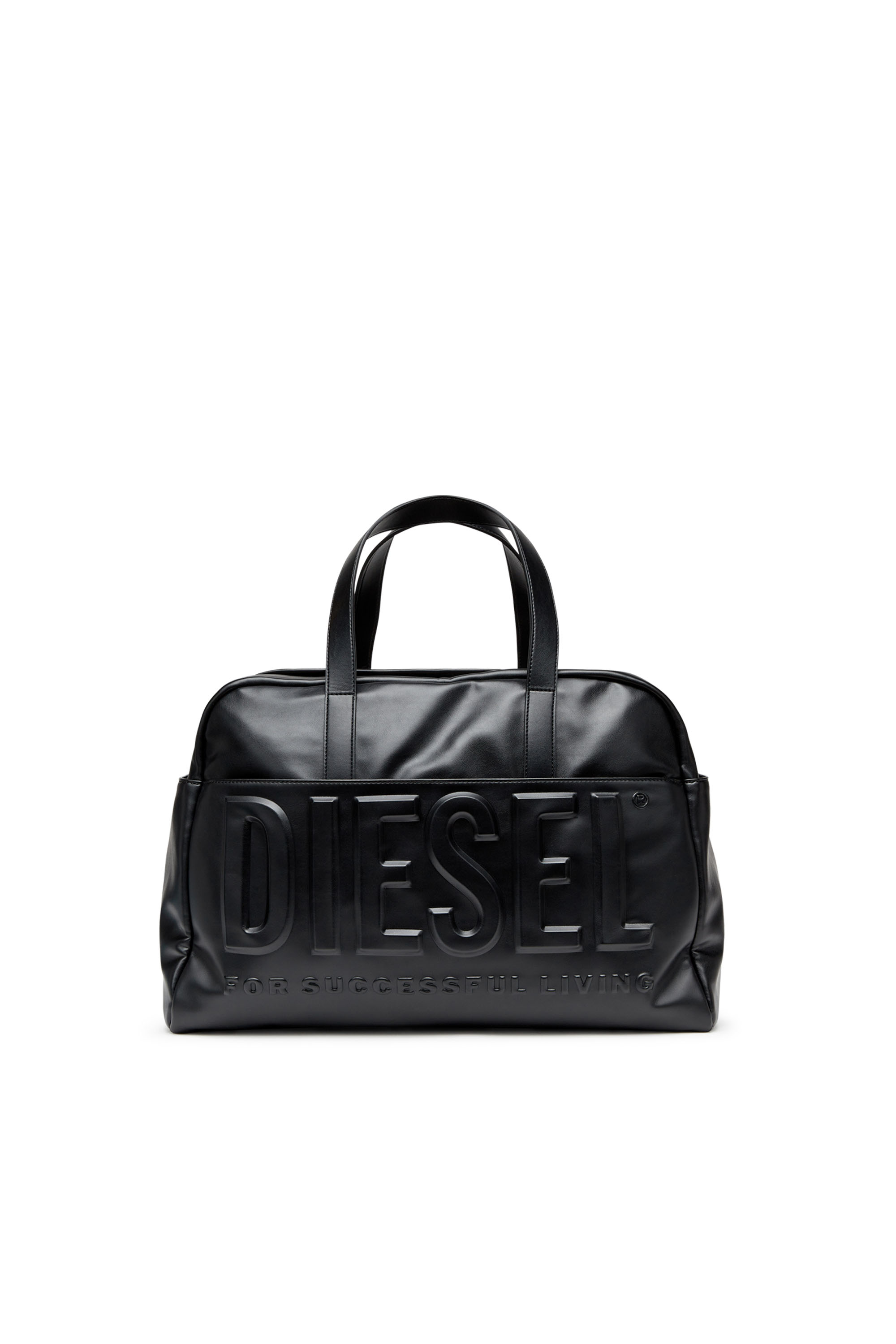 Diesel - Dsl 3D L-Duffle bag with extreme 3D logo - Travel Bags - Man - Black