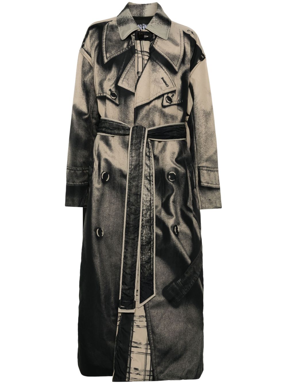 Jean Paul Gaultier 错觉画效果填充外套 - 中性色